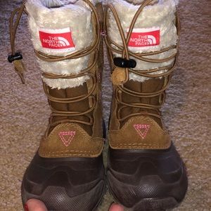 North face girls snow boots